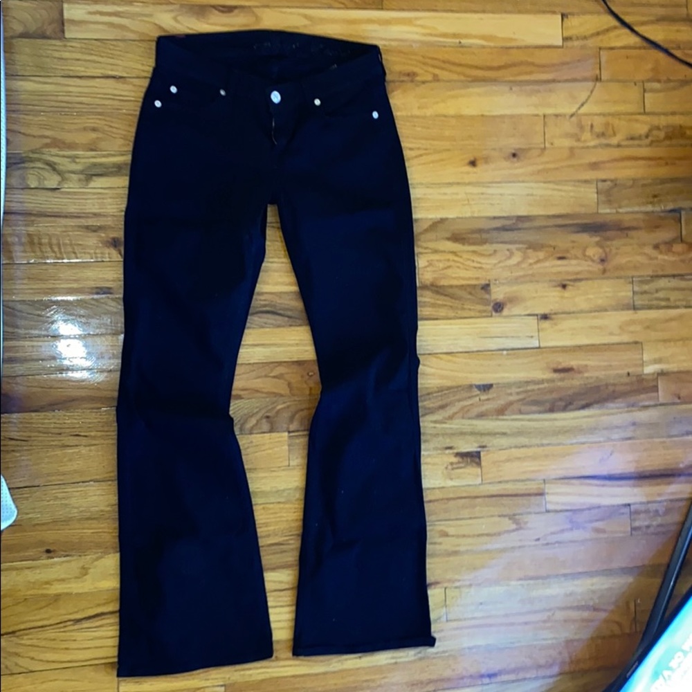 7 for all mankind black bootcut jean size 26